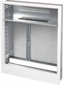 Szafka podtynkowa z miejscem na listwę sterującą ilość obwodów rozdzielacza 6